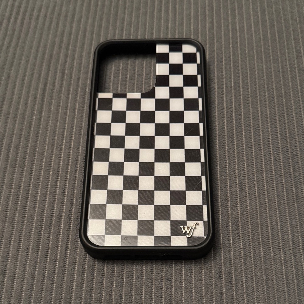 iPhone 14 Pro Max Wildflower Checkered Phone Case